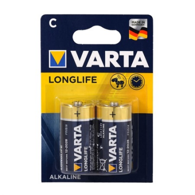 4114-2 Orta Boy Pil Alkalin C Longlife Power (2Ad.Fiyatı) Varta