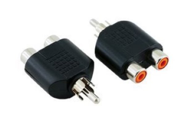 Ks405 2Rca Dişi- 1 Rca Erkek Adaptör