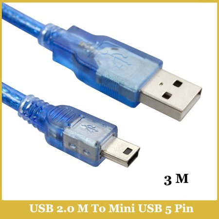 Usb Am- Mini 5Pın Kablo 2.0 Version 3Mt