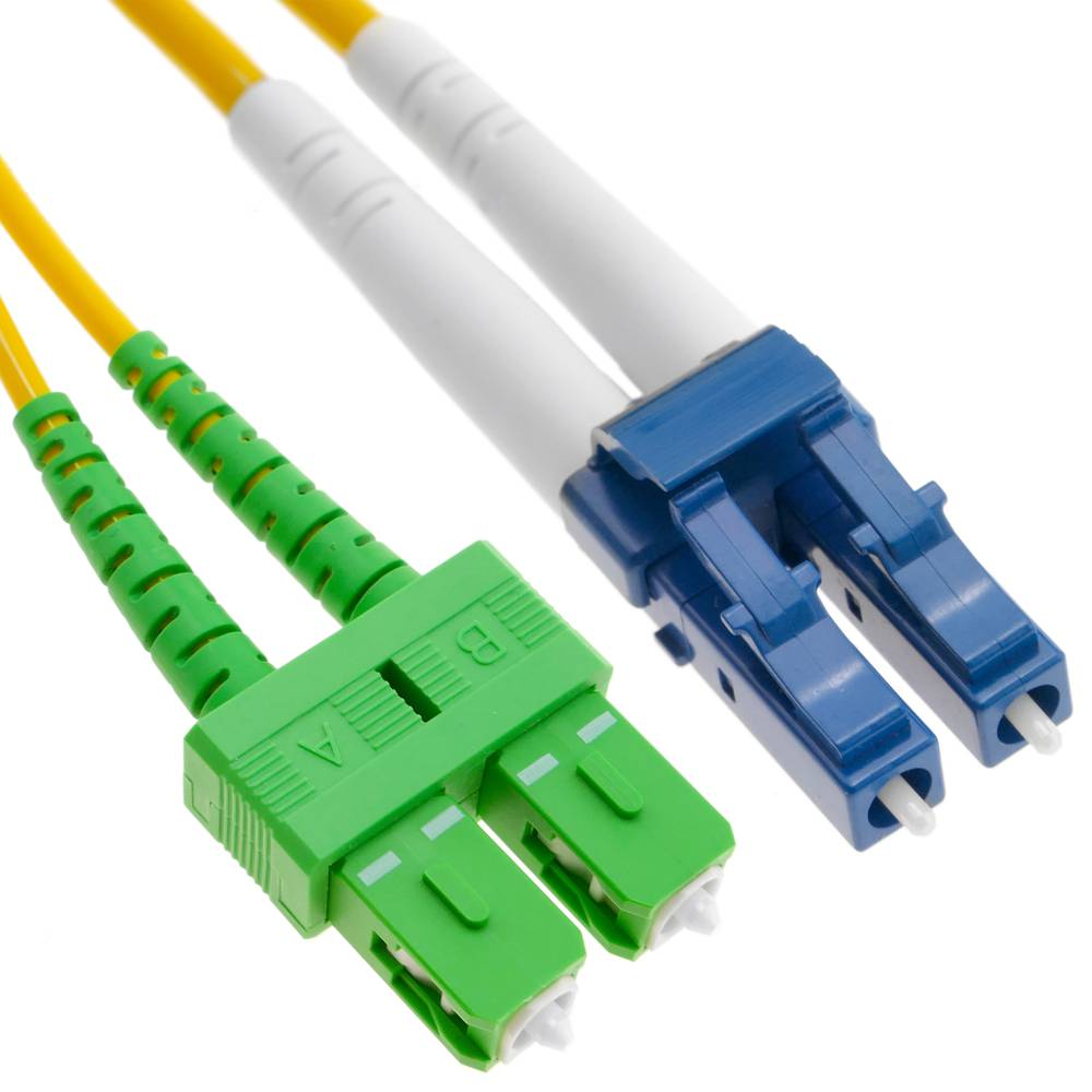 Sc\Apc -Lc\Upc Dx Fiber Patch Cord Single Mode 3Mt