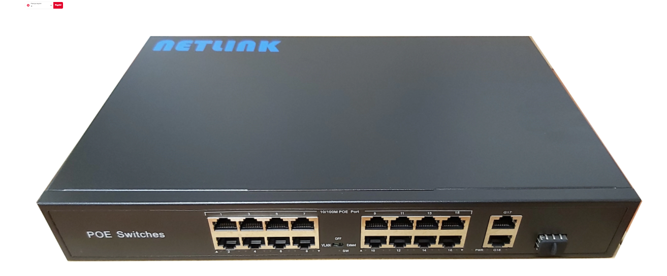 Ntl161sfpaf 16 Port 10/100 Poe 2 Port Gigabit Uplink 1 Port Sfp 300W Netlink