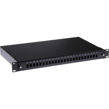 1U 24 Port Lc Pach Panel Scs Fiber Optik