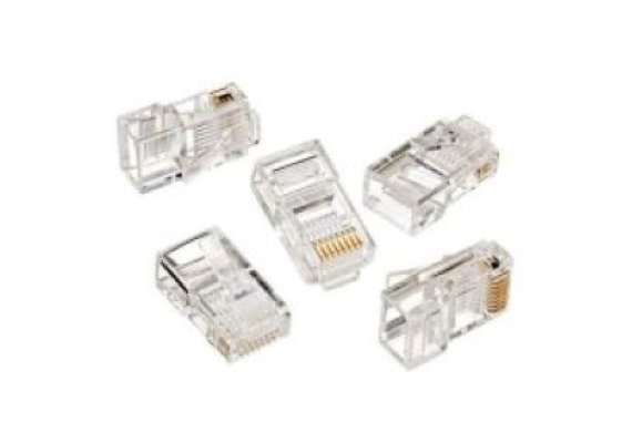 Utp8p8c5 Utp Plug 8P8c Cat5 NP1015 RJ45 (1 PAKET 100 ADET)