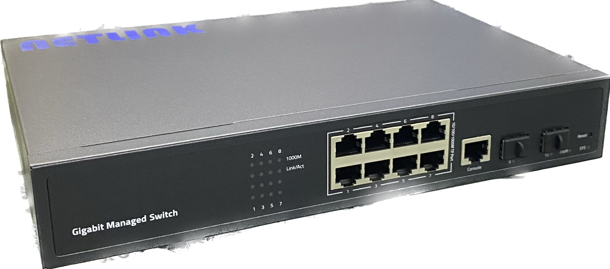 NTL8GMSW2SFP 8 PORT 10/100/1000+2 SFP L2 MANAGED ETHERNET SWİTCH NETLİNK