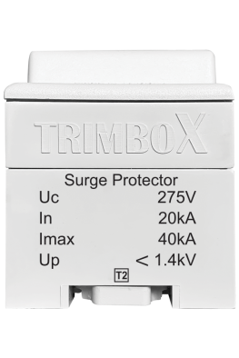 YM3T2 TRIMBOX AG PARAFUDRLAR TRİFAZE Trimbox C Sınıfı 4 Kutuplu Parafudr (20/40kA)