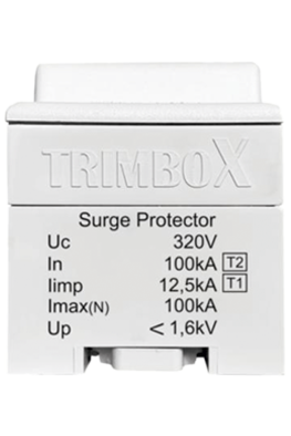 YM4T1T2 TRIMBOX AG PARAFUDRLAR TRİFAZE Trimbox B+C Sınıfı 4 Kutuplu Parafudr (100 kA)