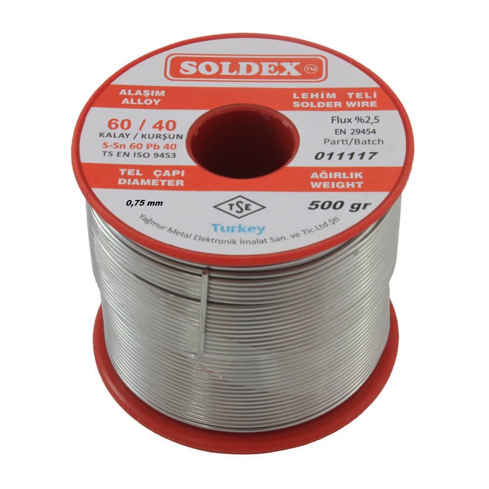 Soldex 0.75Mm 500Gram 60/40 Lehim Teli