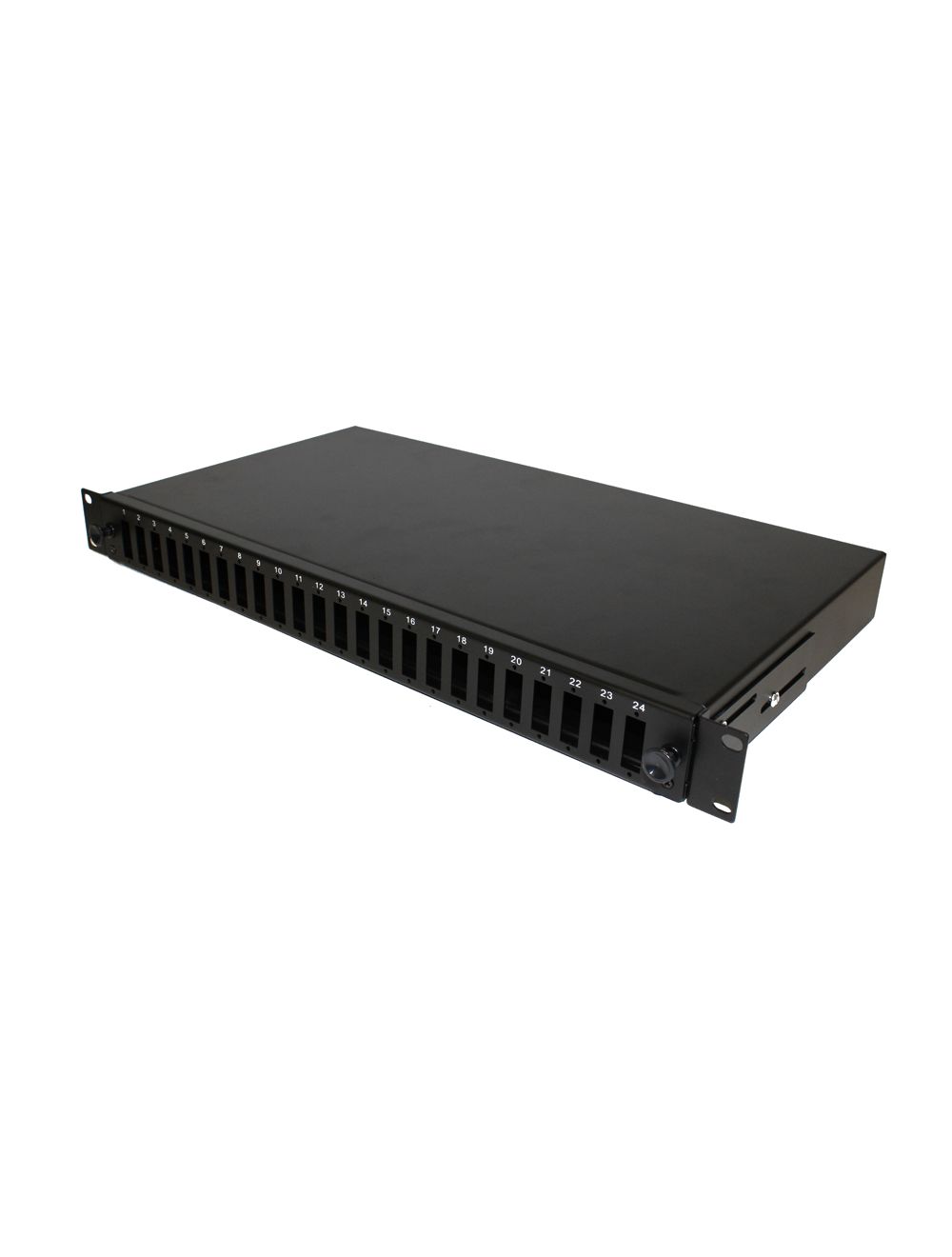 NF191U24SCDX 19" 24 Port SC DX Fiber Patch Panel Siyah 1U 2KASET DAHİL