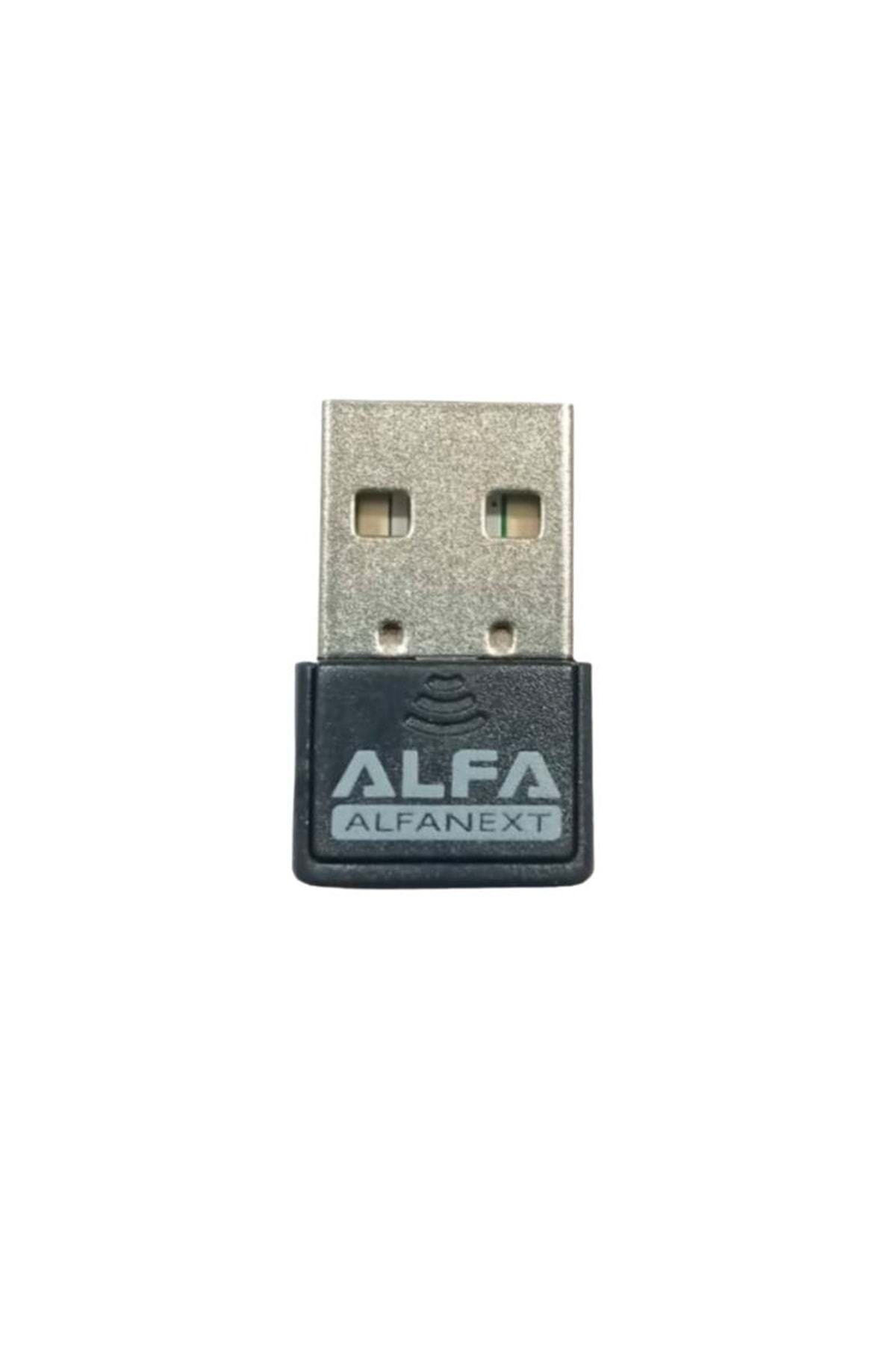 Alfa Next Usb 2.0 1200 Mbps 2.4 Ghz Uyumlu Mini Wifi Adaptörü 802.11n/g/b Kablosuz Alıcı Uw06