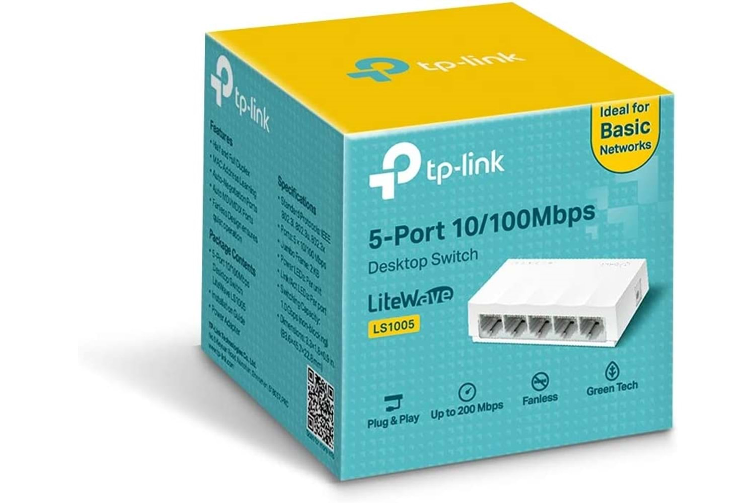 TP-LINK LS1005 5 PORT 10/100 PLASTİK KASA SWITCH